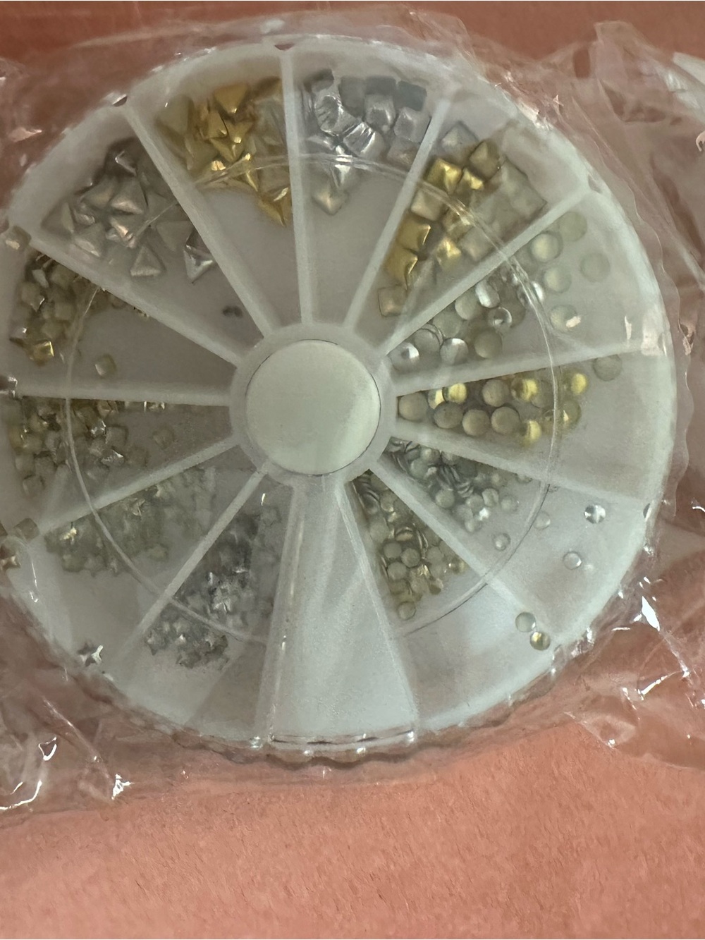 Amazon Gold & Silver Nail Art Accent Wheel